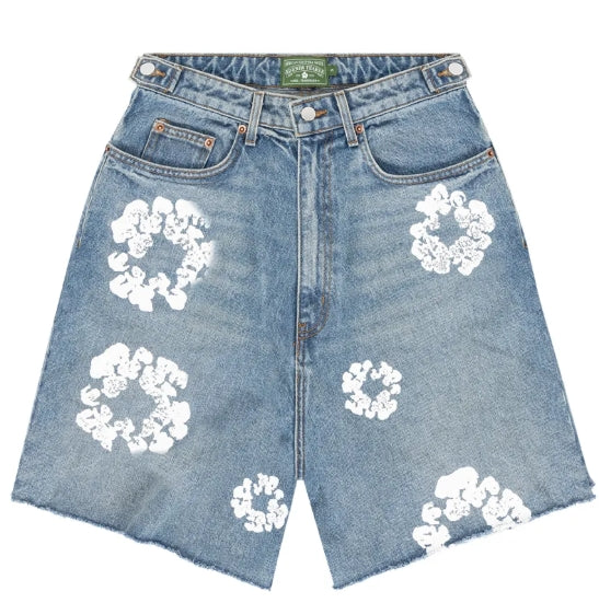 jean shorts denim tears